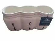 LA CUCINA Home Essentials 8.75" 3 Section Mason Jar Utensils Caddy
