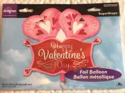 29” X 25” 73cm X 63cmANAGRAM SUPER SHAPE FOIL BALLOON NIP HAPPY VALENTINE’S DAY