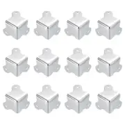 30x23mm Metal Box Corner Protectors Box Edge Guard Chrome Plating Silver 24pcs