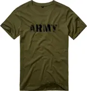 Brandit Army T-Shirt, green, Size M for Men
