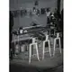 MK 工業風桌椅組合 奶茶店實木吧台桌 酒吧桌椅組合 家用創意長條桌 鐵藝吧台 靠牆高腳桌