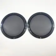 2- 6.5" Speaker Cover Grill For Car Audio DJ PA Speaker ABS Frame Metal Mesh BLK
