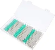 FRCOLOR Travel Toothbrush 300 Soft Silicone Interdental Picks Gentle on Gums Perfect for Cleaning on The Go