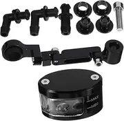 SWOOMEY Modification Accessories Gas Coolant Overflow Expansion Tanks Vacuum Brake Bleeder Pump Mineral Oil Engine Bleeding Kit Breather Bottle Petrol Oil Black Rubber