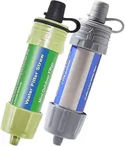 2 PCS Water Filter St System Water Purifier for Emergency Preparedn Camping Traveling Backpacking