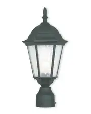 Livex Lighting 1-Light Textured Outdoor Post Top Lantern