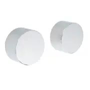 Wall Mounted Chrome Round 1/4 Turn Twin Shower Taps Set Hot Cold Water Switch Mixer