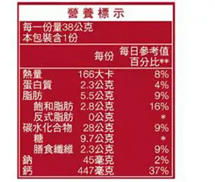 [COSCO代購4] W184592 桂格 減糖黑十穀 38公克 X 50入 3組