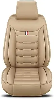 Car Seat Covers Universal Fit for BMW G30 X3 F25 F31 X5 F15 X1 E84 X1 F48 X3 E83 X6 E71 Z4 E85 F01 Compatible with car seat covers_Beige