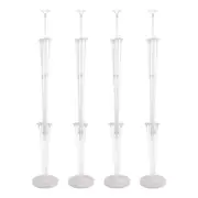4 Sets Balloon Stands for Floor, 53inch Balloon Sticks with Base 13 in 1 Kit