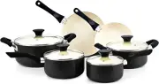 Pots and Pans Set Nonstick, 10 Piece Ceramic Cookware Sets, Kitchen Non Stick...
