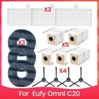 For Omni C20 Robot Vacuum Cleaner Side Brush Hepa Mop Cloth Dust Bags7338