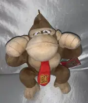 Nintendo Super Mario Donkey Kong Plush 10” inch With Tag
