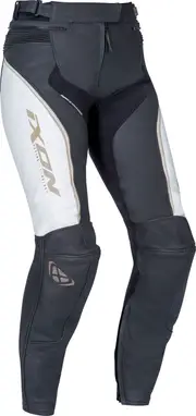 Ixon Trinity, leather pants women , color: Black/White/Pink , size: 42