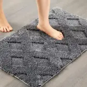 Aldopein Modern Minimalist Bath Mat Small Trendy Tufted Bathroom Rugs Non Sli...