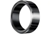 KUMI Smart Ring H1 Zirconium Ceramic & Stainless Steel -Size 8, Black