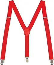 [STKARCV] Unisex 3cm Wide Suspenders Adjustable High Elastic Straps Suspender Heavy Duty Back Trousers