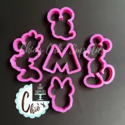 Micky & Minie Cookie Cutters, 5 pieces set