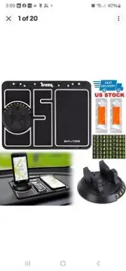 Aroma NEW 4 in 1 Car Anti-Slip Dashboard Pad 360° Non-slip Mat Cell Phone Holder