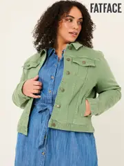 FatFace Tasha Green Denim Jacket (E84404) | $136