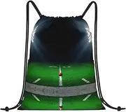 DEXNEL American Football Stadium Drawstring Backpack Sports Gym Bag For Women Men Children Large Size Swim Bag