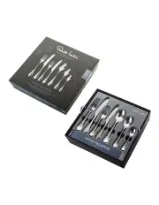 [Robert Welch] Honeybourne Cutlery Set 56 Piece Gift Boxed in Silver