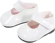 Yardwe Girl Doll Decorative Shoes Miniature Pu Tap Shoes Dress up Accessories for Dolls
