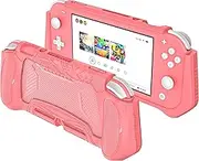 Protective Case for Nintendo Switch Lite, Full Protection Switch Lite Cover, TPU Shock-Absorption One-Piece Structure (Pink)