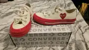 Converse Chuck Taylor All Star 70 Low Comme Des Garcons Size 5 Womens Red