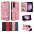 Leather Magnetic Wallet Phone Case For Samsung S25 S24 S23 S22 S21 S20 Ultra S10