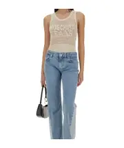 Mesh Top With Logo S,XS IVORY