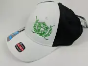 A-Flex Large/XL Fitted Baseball Cap (Golf Hat) White & Black [Valparaiso CC]