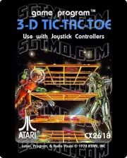 Atari 2600 Replacement Label - 3D Tic Tac Toe