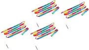 BESPORTBLE 4pcs Gymnastics Ribbon Rhythmic Ribbon Dance Streamer Stick Long Ribbon Streamer Celebration Noise Makers Wedding Ribbon Portable Ribbon Dnacing Wand Yoga Abs Accessories Child