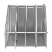 Freestanding Mesh Metal Organizer Rack Desktop Documents Magazines