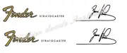 Stratocaster Dave Murray Signature Headstock Waterslide Decal