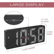 Multi function Smart Desk Clock LED Display Temperature Date Snooze Dimmable