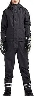 [CLSQLXYJZC] Adult One Piece Ski Suit, Comfortable Warm Single and Double Board Detachable Slip Waterproof Breathable Snow Pants Suit, for Outdoor Winte Padded Ski Suit Set(Red,Large)
