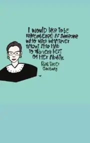 Ruth Bader Ginsburg Journal by Jones Publishing (English) Hardcover Book