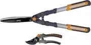 Set of 2 10" Scalloped Blade Hedge Trimmer/Poda BYPASS