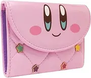 [Pink Dream] Kirby Dream Land Ability Stars Pink Coin & Card Tri-Fold Purse