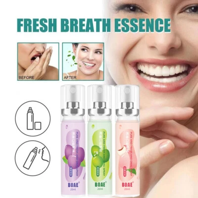 Fruit Flavor Oral Spray Fresheners Breath Removal Bad Mouth Natural Long Lasting