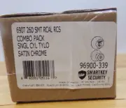 Kwikset Tylo Satin Chrome Smart Key Deadbolt & Entry Lock Set 96900-339 NEW