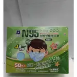 《海源大藥局》台灣製 藍鷹牌 N95立體型6-10歲兒童醫用口罩 50片X1盒