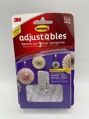 Command Reposition Adjustables Clear 14 Count 1/2 Lb.Weight Capacity Wall Hooks
