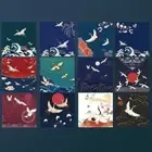 70pcs/Set Paper Crane Printed Paper 14.2cm Folding Craft Paper Children