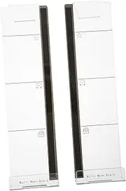 DOITOOL Memo Message Board for Computer Monitor 2 Pack Sticky Memo Pad Holder Adhesive Monitor Board Organize Notes