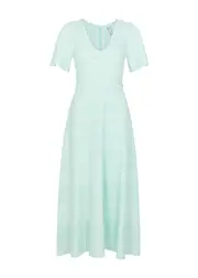 Needle & Thread Pointelle-knit Midi Dress - Mint - 14 (UK14 / L) 14 (UK14 / L)