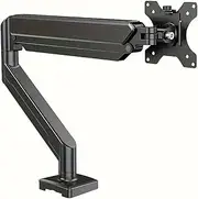 TAFTIWEXN Monitor Arm Ergonomic Stand Single Monitor Mount Screens, Height Adjustable Monitor Arm with Grommet Base, Home Office Monitor Stand Adjustable Laptop Riser(Black)