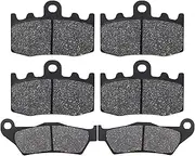 Brake Pad for B&MW R1150GS R1200RT for Evo for System for ABS for A&dventure K26 HP2 R1100S R1150RT R1200GS R1200ST K25 Motorcycle Front and Rear Brake Pads Disc Brake Pads (Color : Front and Rear)